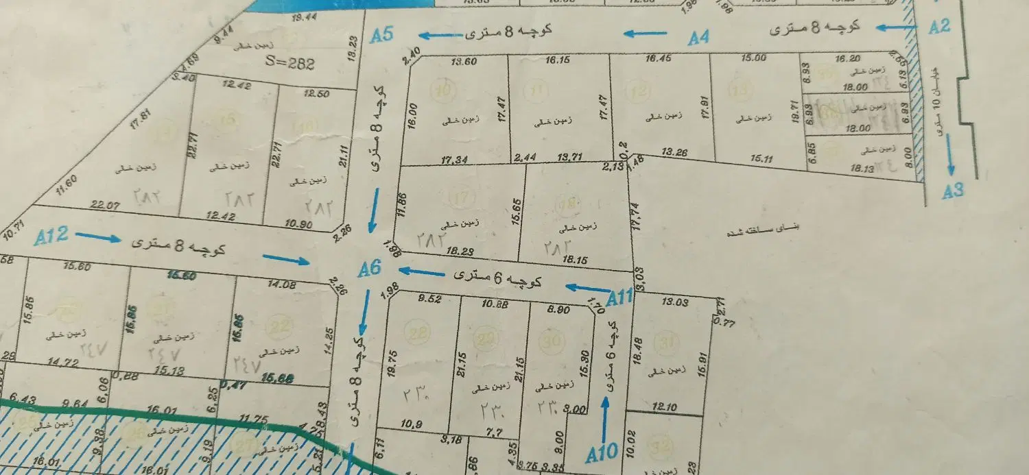 فروش زمین مسکونی ۱۴۱ متری در گدم آباد