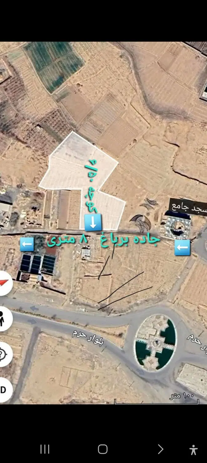 زمین فروشی راوند، بر دوم بلوار حرم