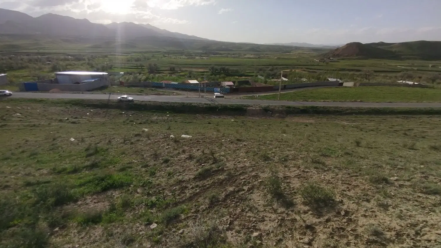 زمین درنزدیکی تبریز مناسب ویلا،کارگاه،باغ،گاوداری‌