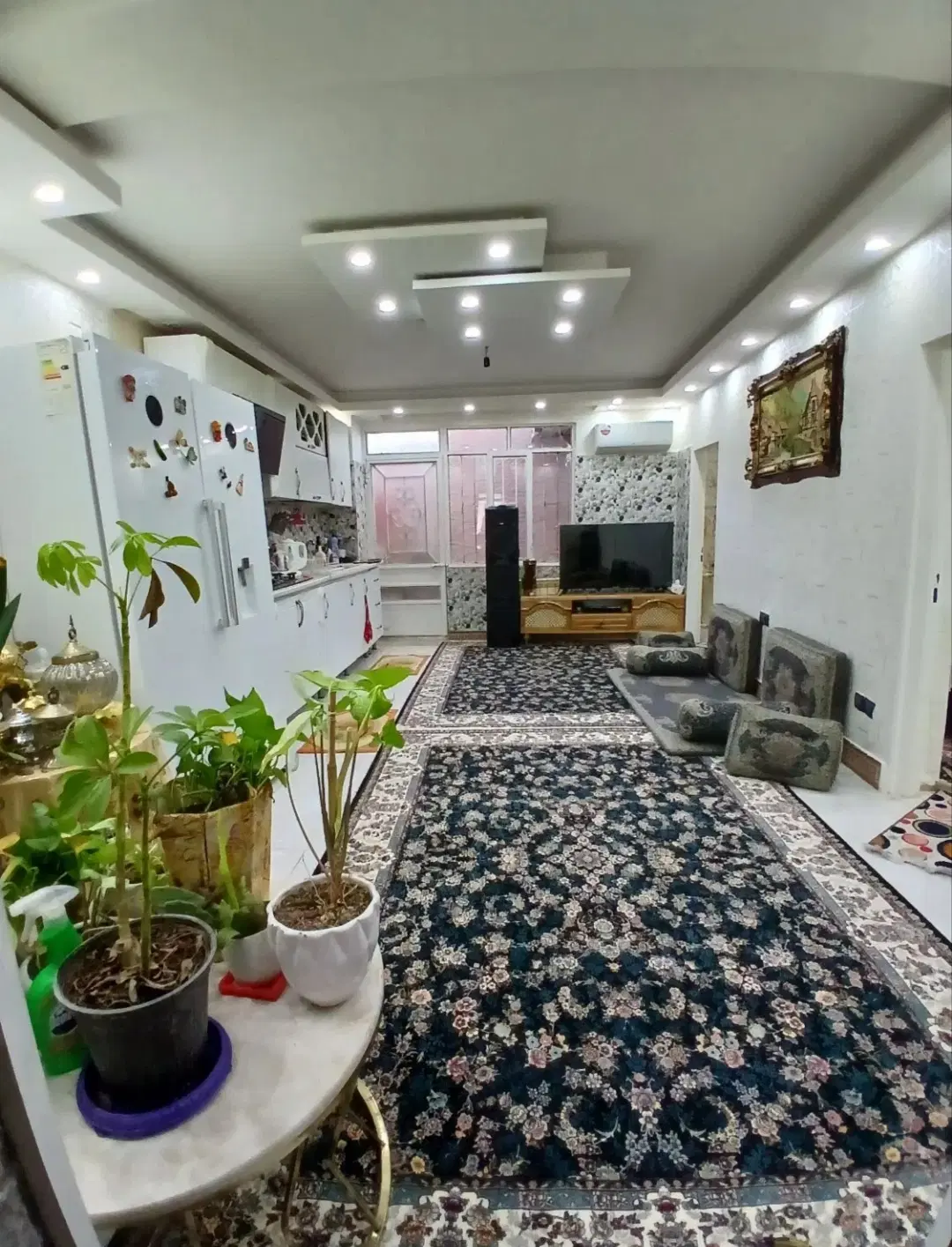 65متر 2خواب همکف خوش نقشه و تمیز
