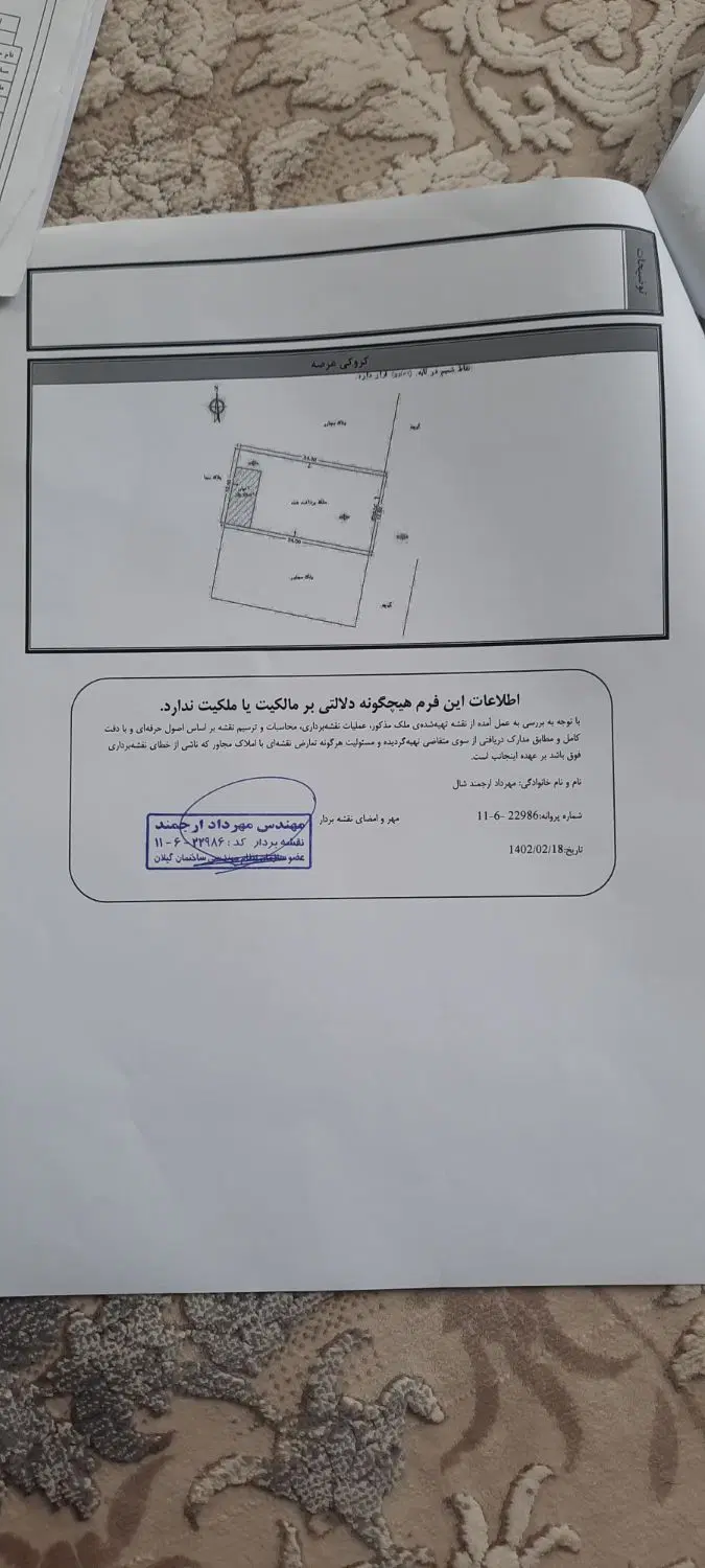 زمین ساحلی دور دیوار زیباکنار