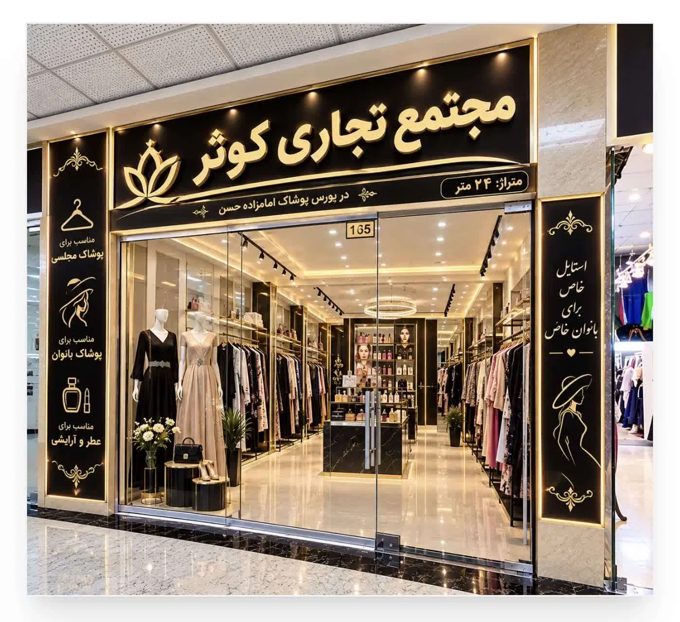 اجاره واحد تجاری در بازار پوشاک امامزاده حسن