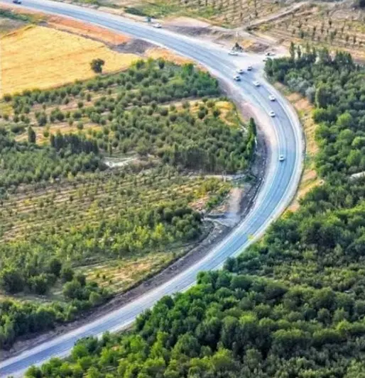 زمین کشاورزی لب اتوبان الشتر خرم اباد