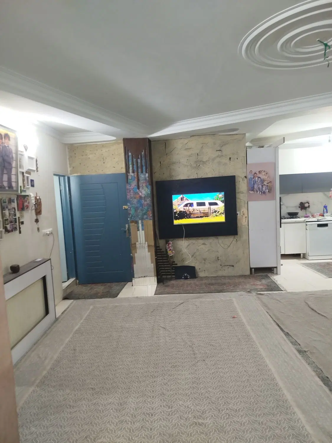 ۸۰متری رنگ شده فول فول فول امکانات