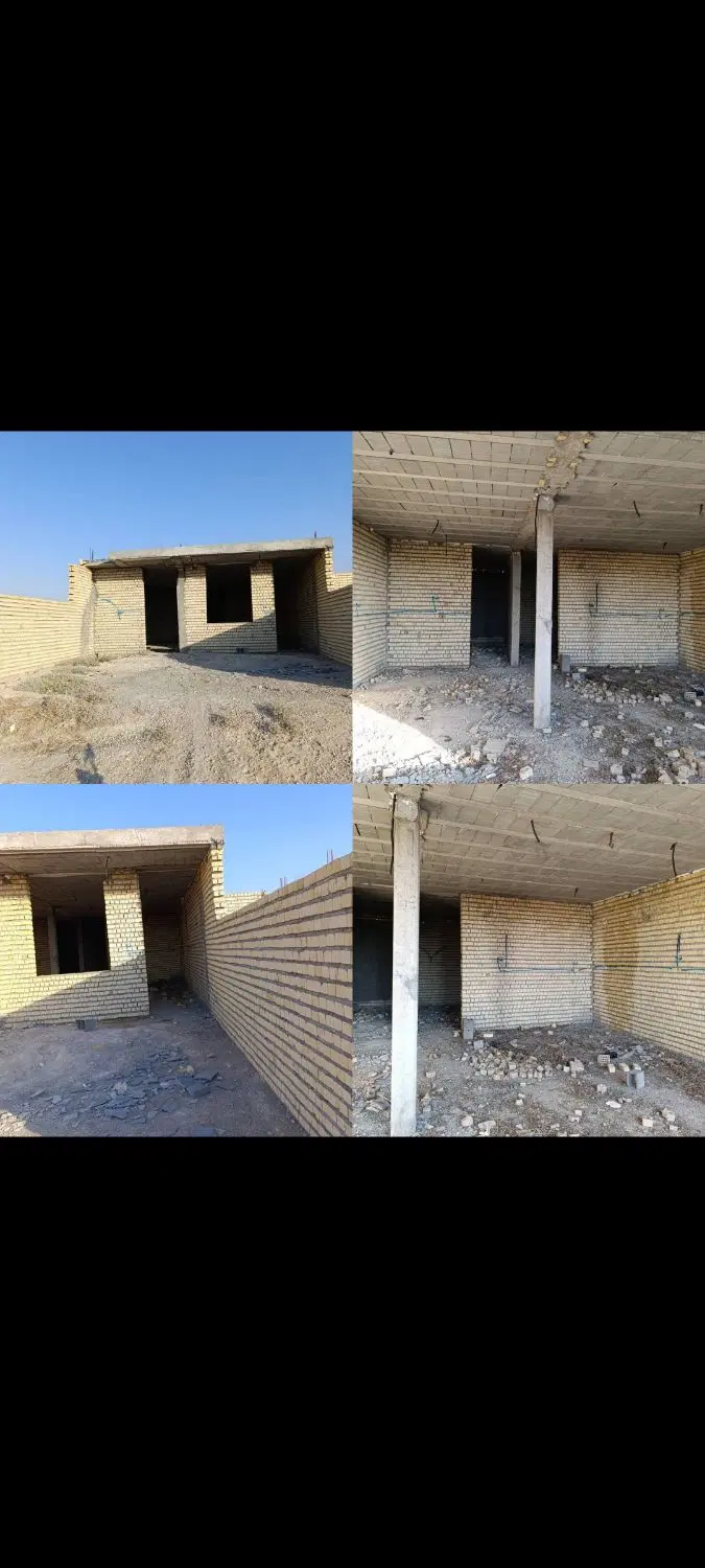 خونه نیمه کاره تیرچه زده
