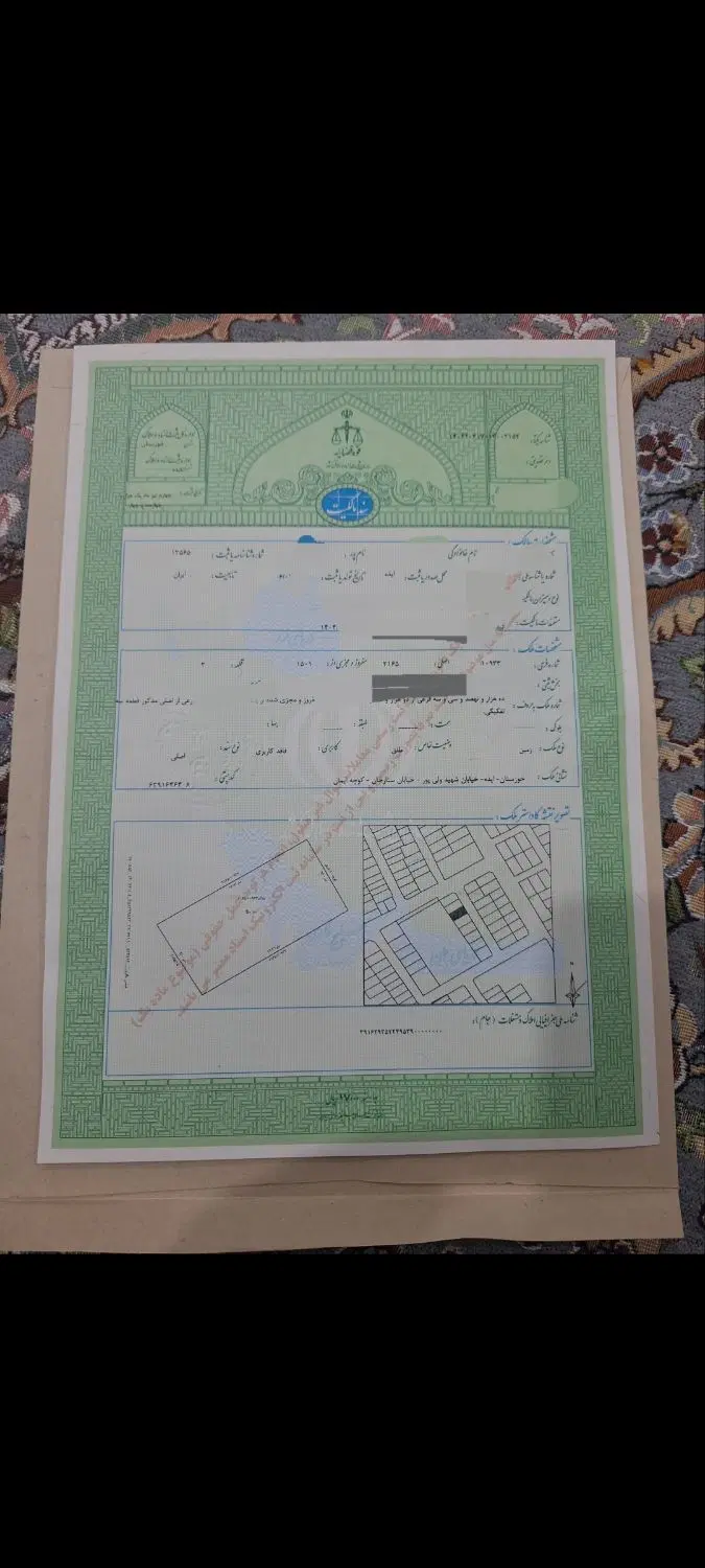 زمین مسکونی ستارخان کوچه ایمان جنب مدرسه امام علی