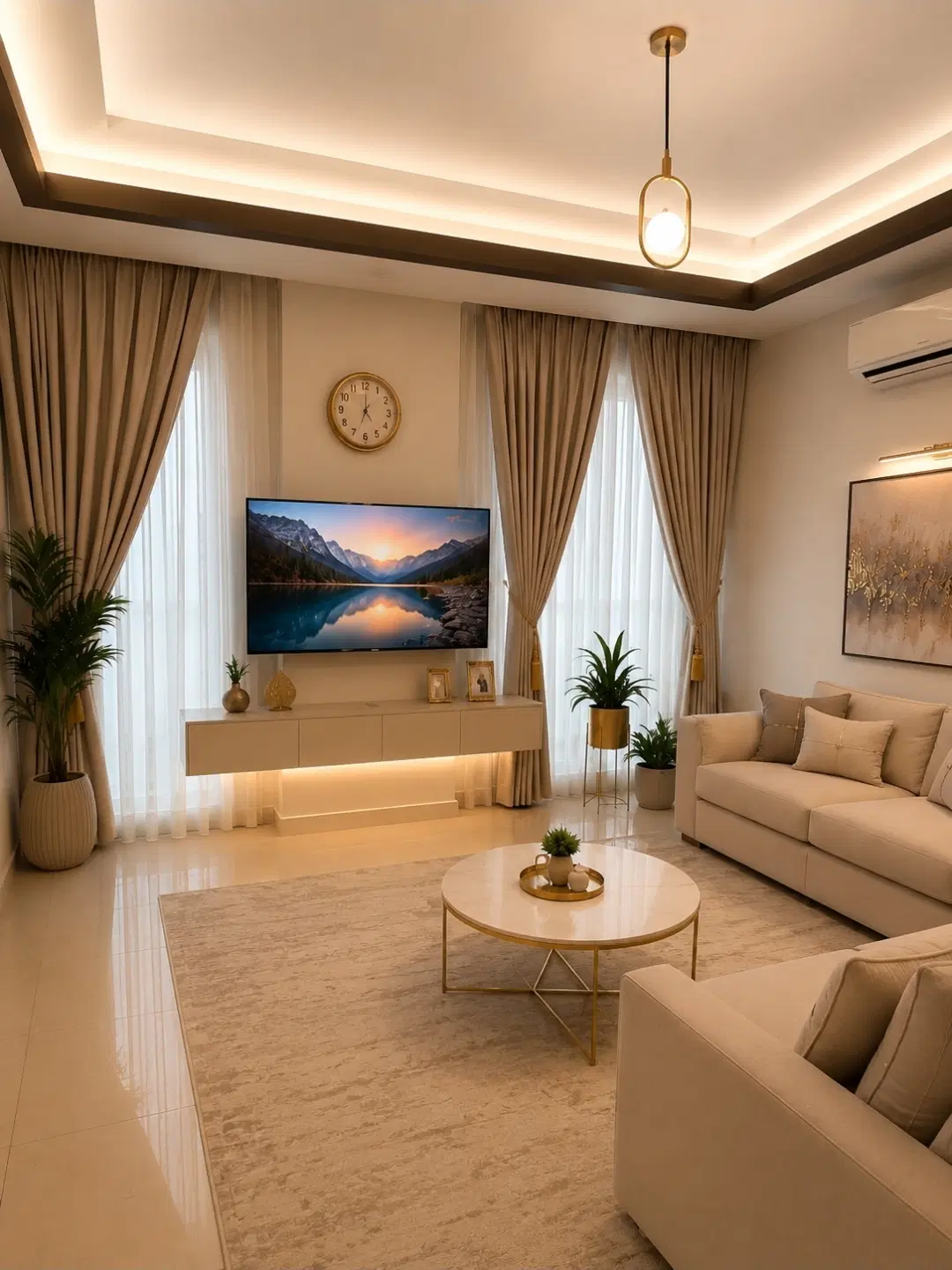 ۴۵ متر نقلی خوش نقشه_تک خواب مستر_سالن پرده خور