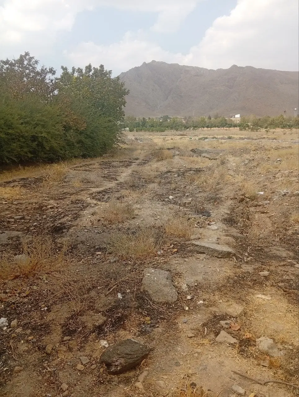 زمین بلوار سادات بالای پمپ بنزین