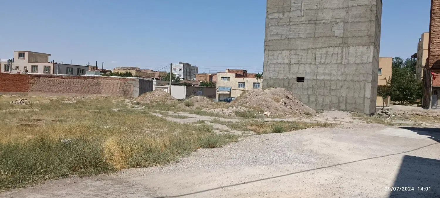 فروش قطعه زمین 300 متری در خیابان عارفی آذرشهر