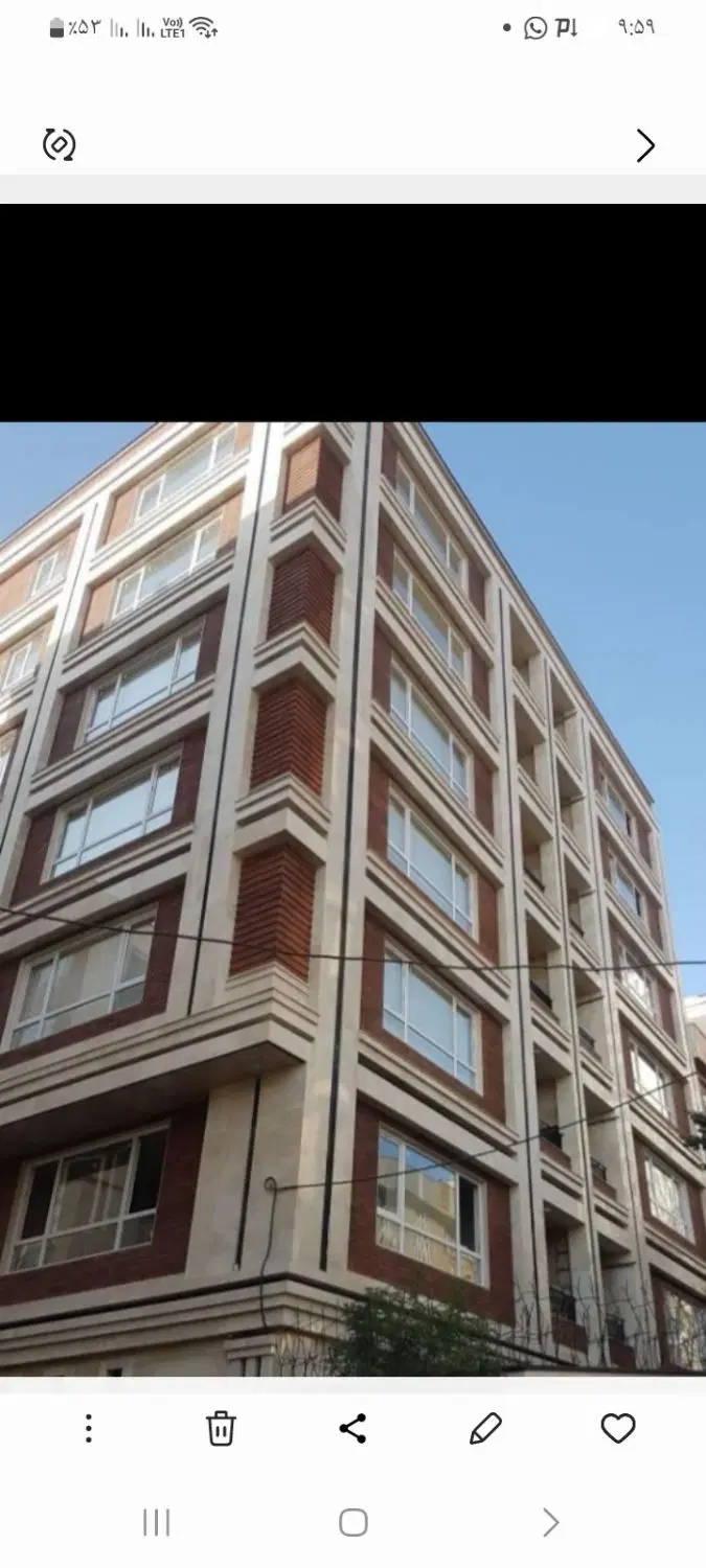 ۲۰۰متر کلنگی دونبش جنوبی با قابلیت۶ طبقه مسکونی