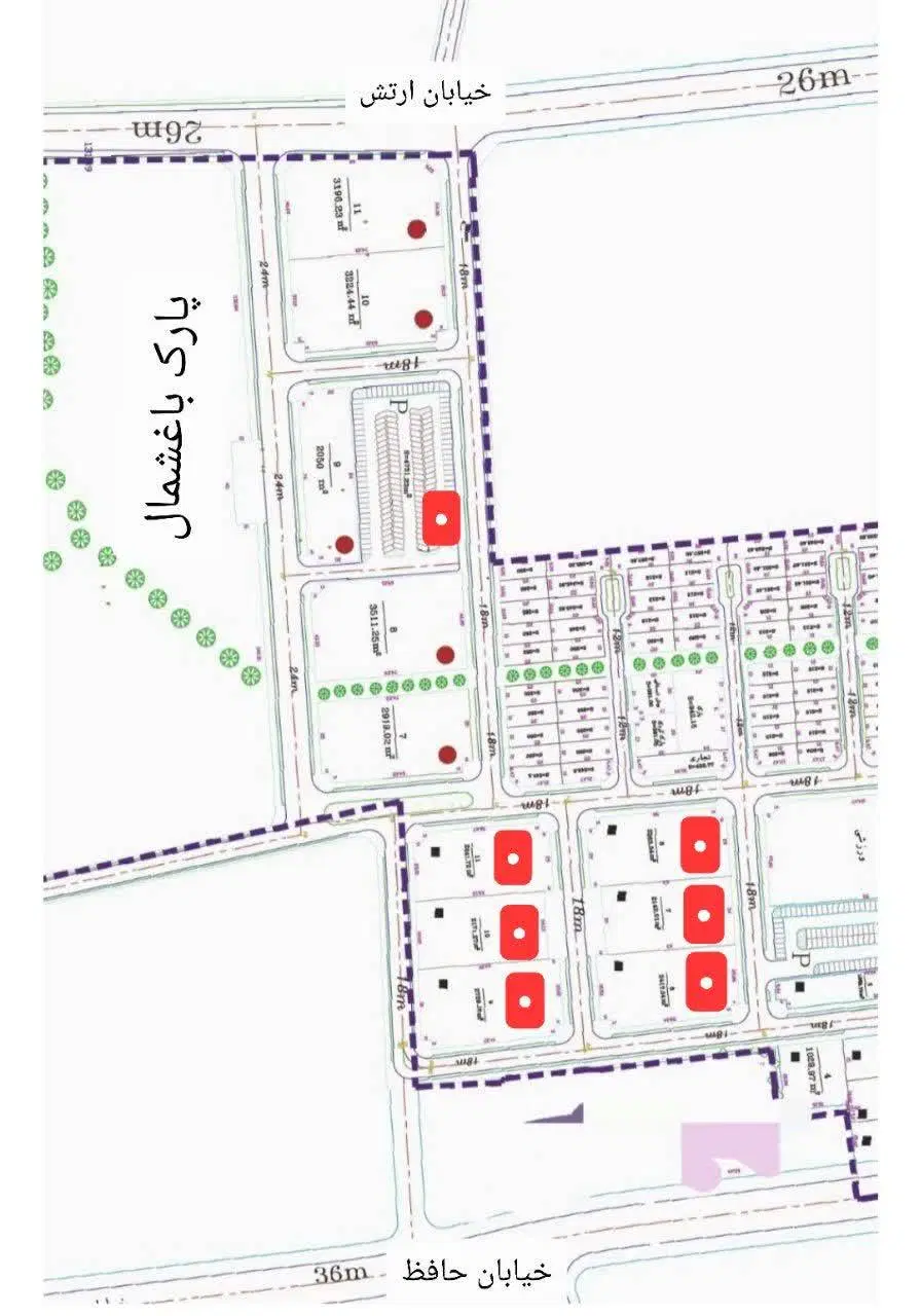 مشارکت قطعه زمین2400متر_خدماتی_ارتش جنوبی_حافظ