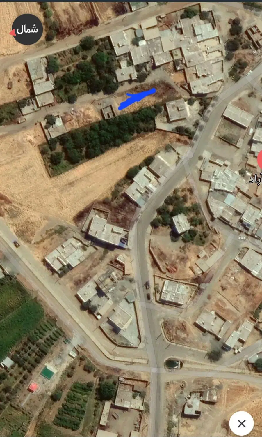 زمین مسکونی روستای خانم اباد