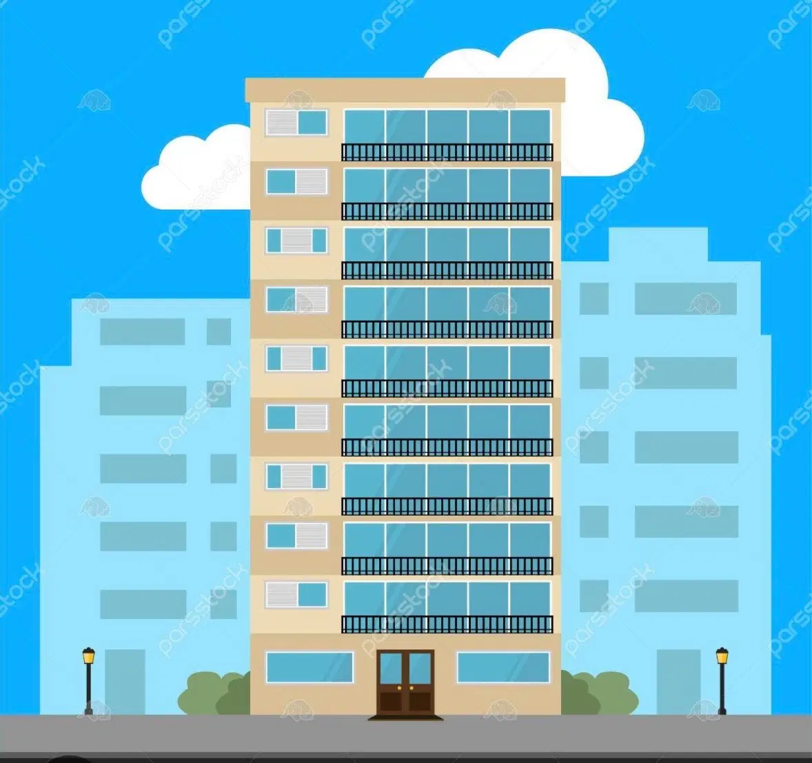 اپارتمان در گلشهر ۱ نوری خیابان کاج