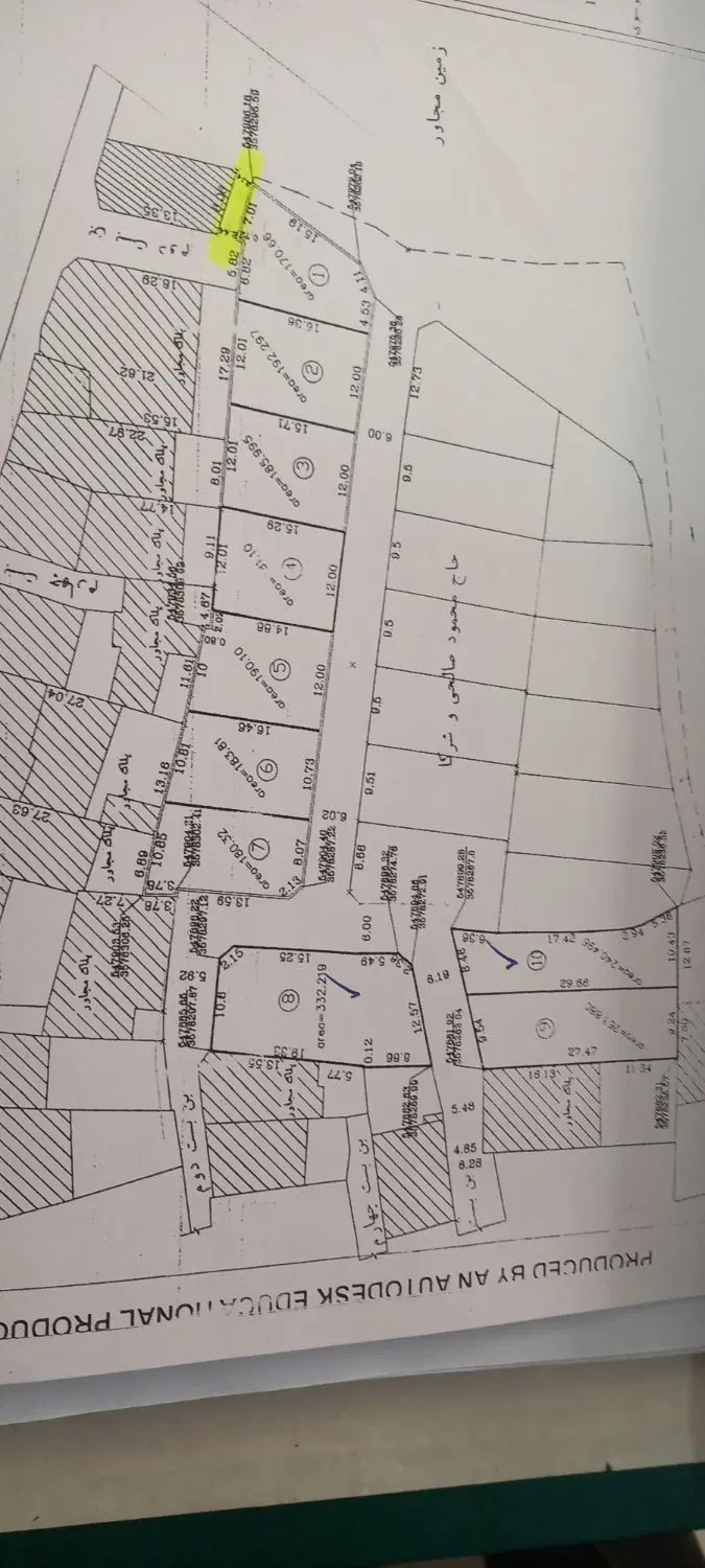 فروش یک قطعه پلاک ساختمانی