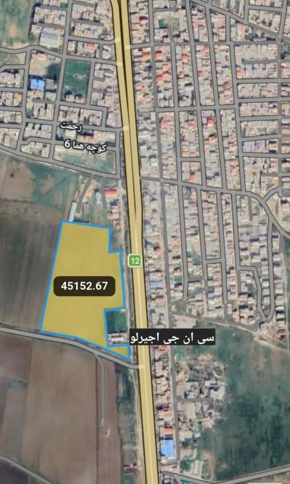 اجاره زمین کشاورزی برای سیر۴هکتار و۲۰۰۰مترمربع
