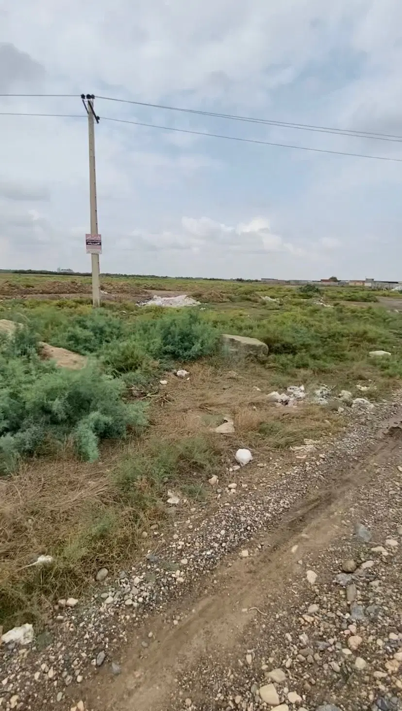 زمین بر کمربندی اق قلا ۱۰۰ متر دهنه دوبر نبش