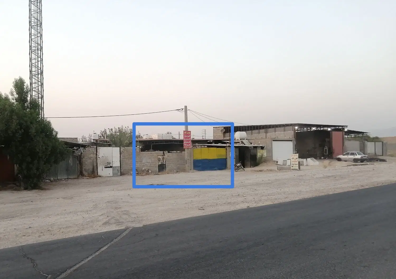 اجاره کارگاه 240 متری ابتدای دهقاید