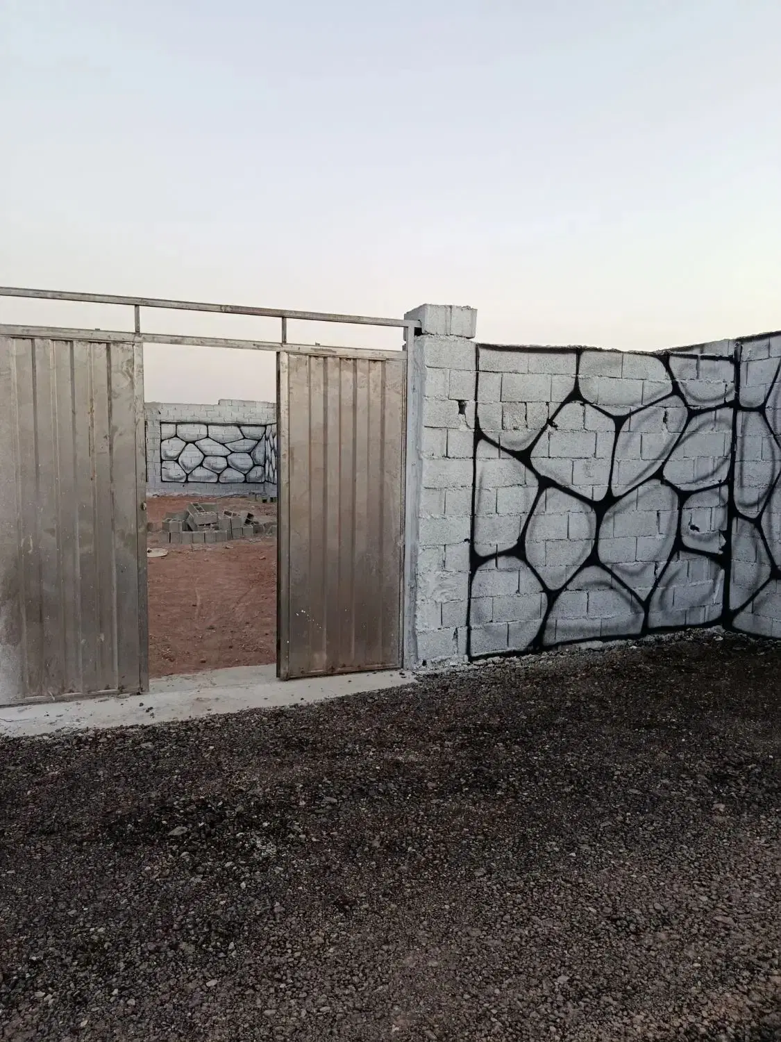زمین چهاردیواری وهن اباد خیابان ۱۵ متری