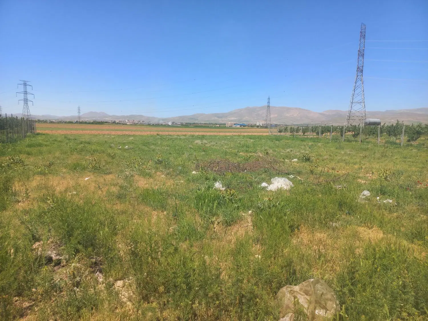 زمین حمیدآباد کوچه کاج 500متربهر جاده نزدیک مهرگان