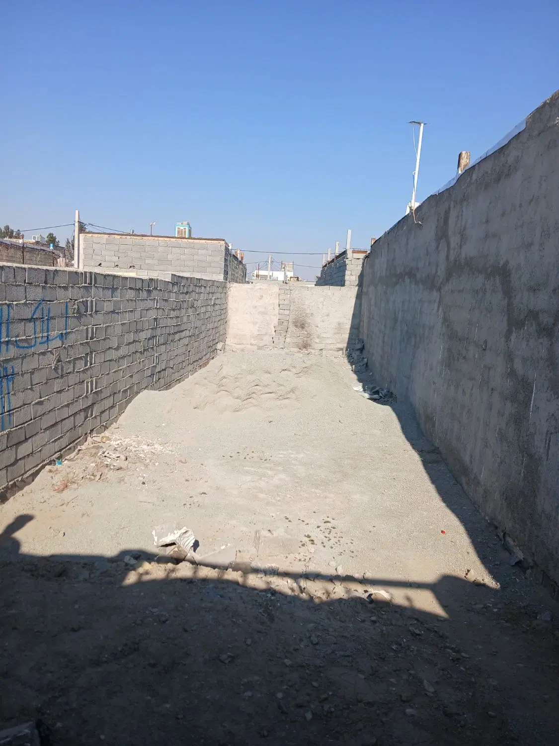 زمین مسکونی چهار دیواری راسته