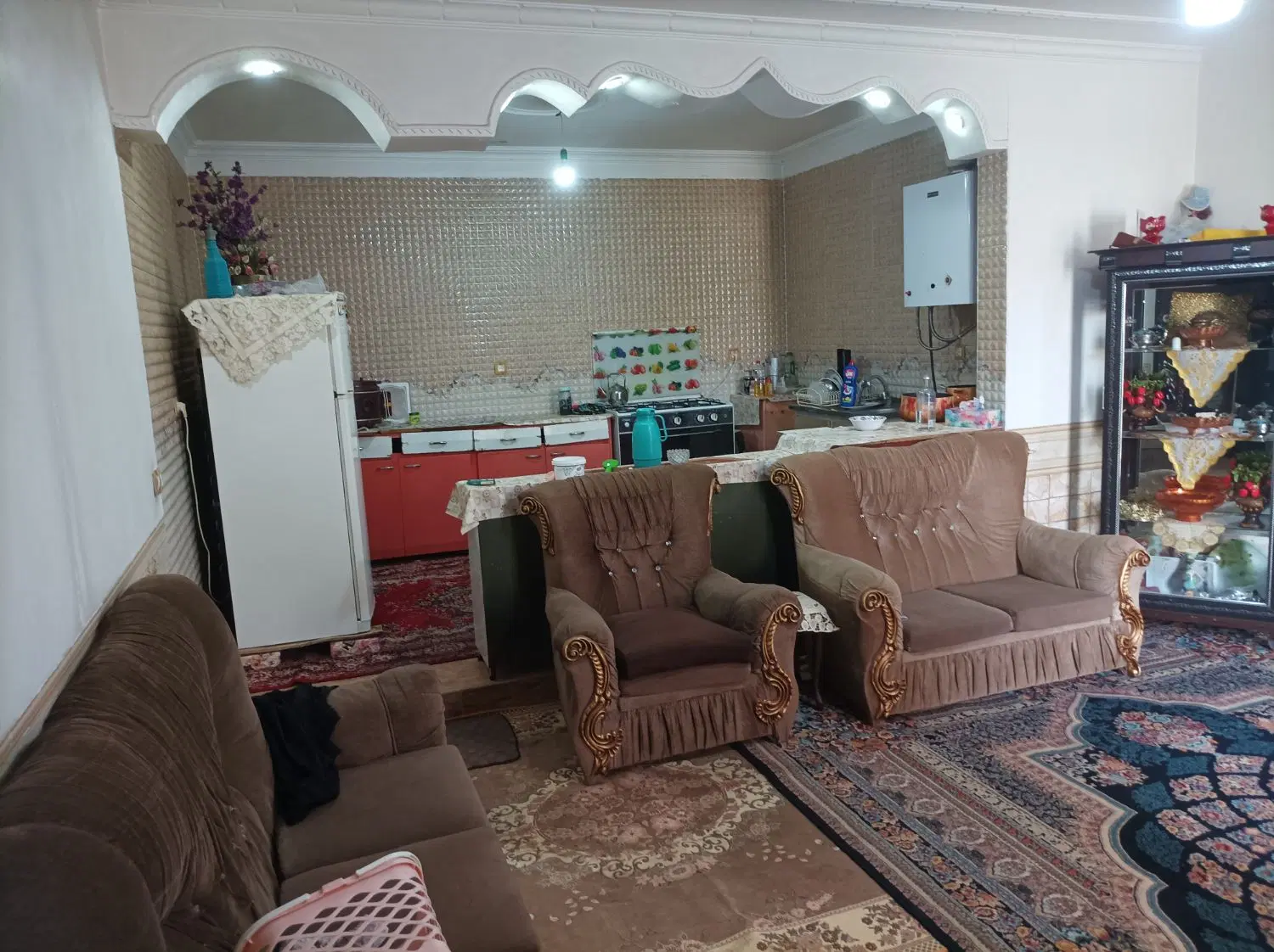 واحد شصت متری دوخوابه بدون کابینت سیدی ذولفقاردو