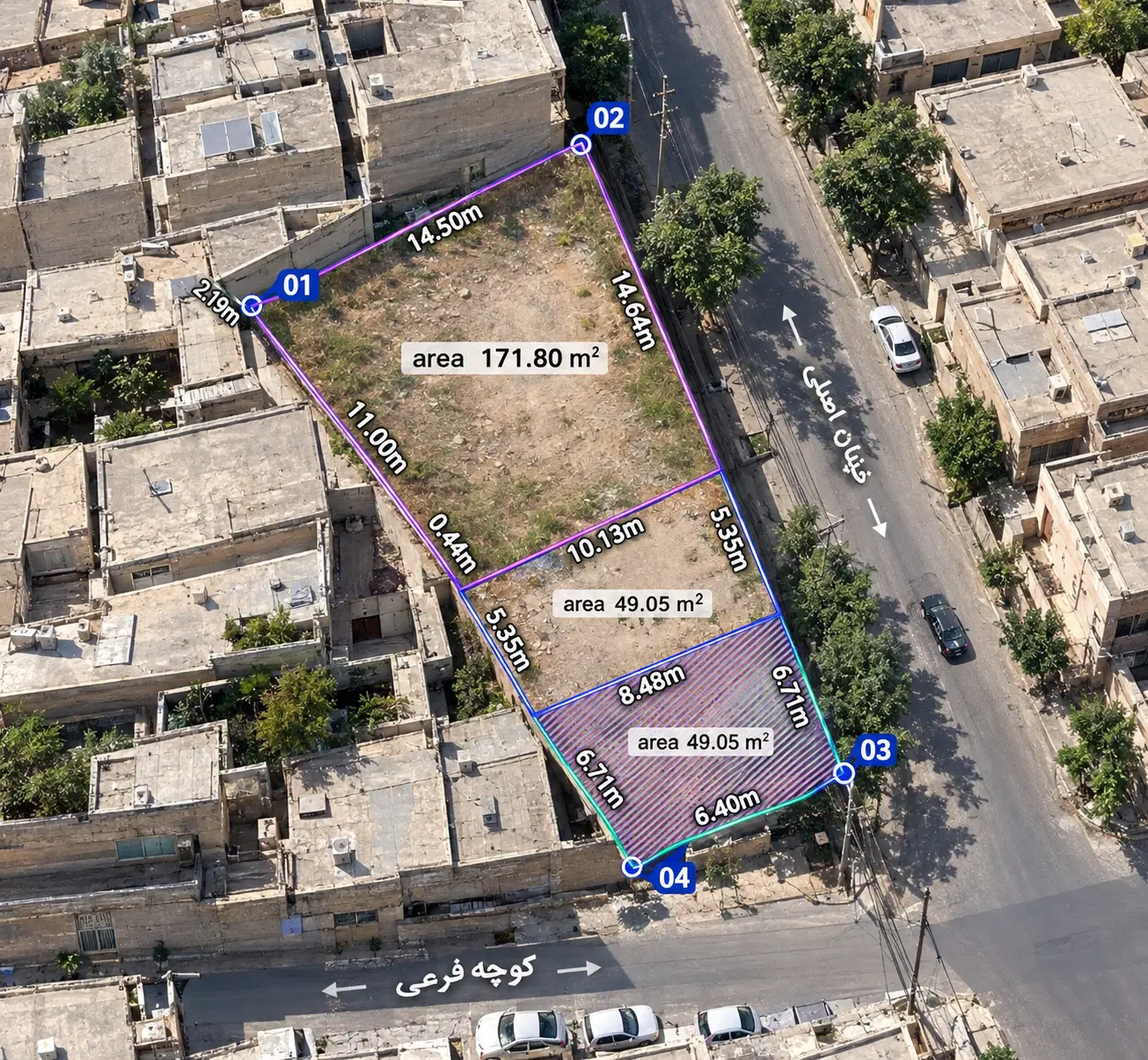 زمین تجاری مرکز شهر