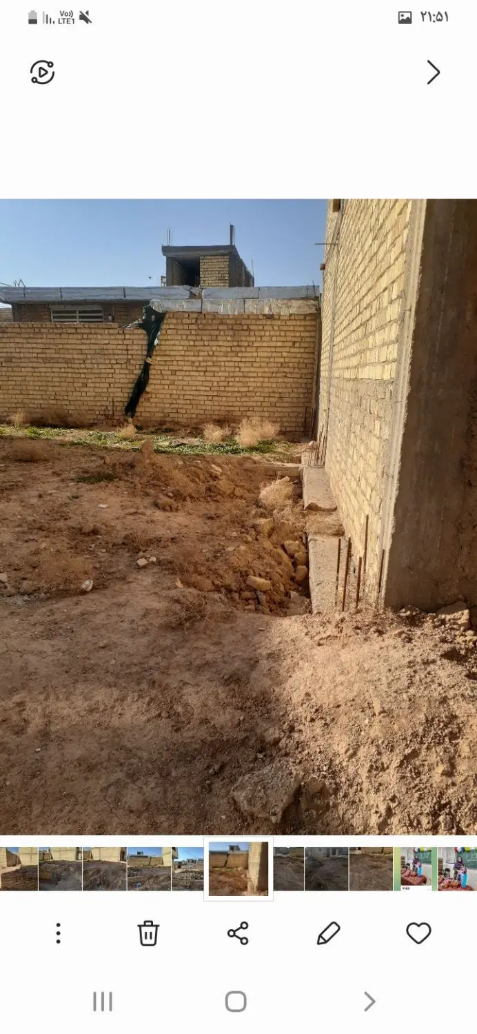 زمین ۱۰۰ متری در جرسقان .