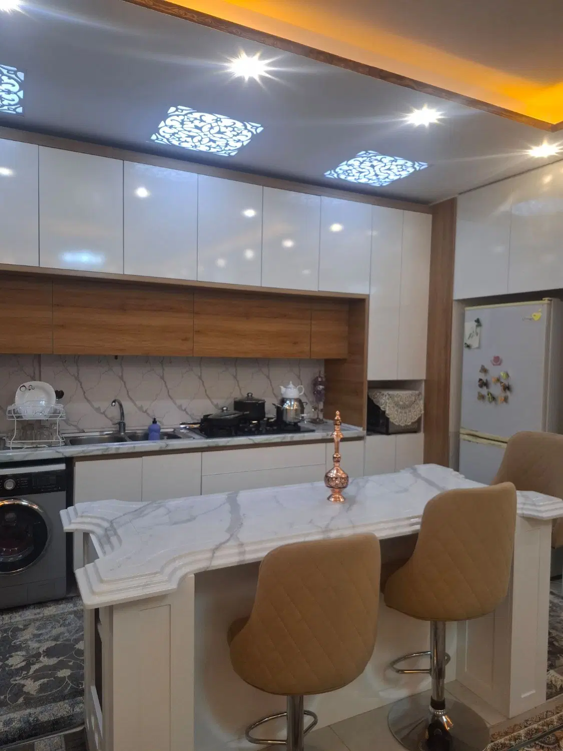 واحد مسکونی شهر قدس ۱۰۰ متر همکف ۳ خواب