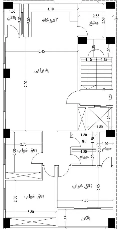اپارتمان ۱۳۵ متری خادم اباد