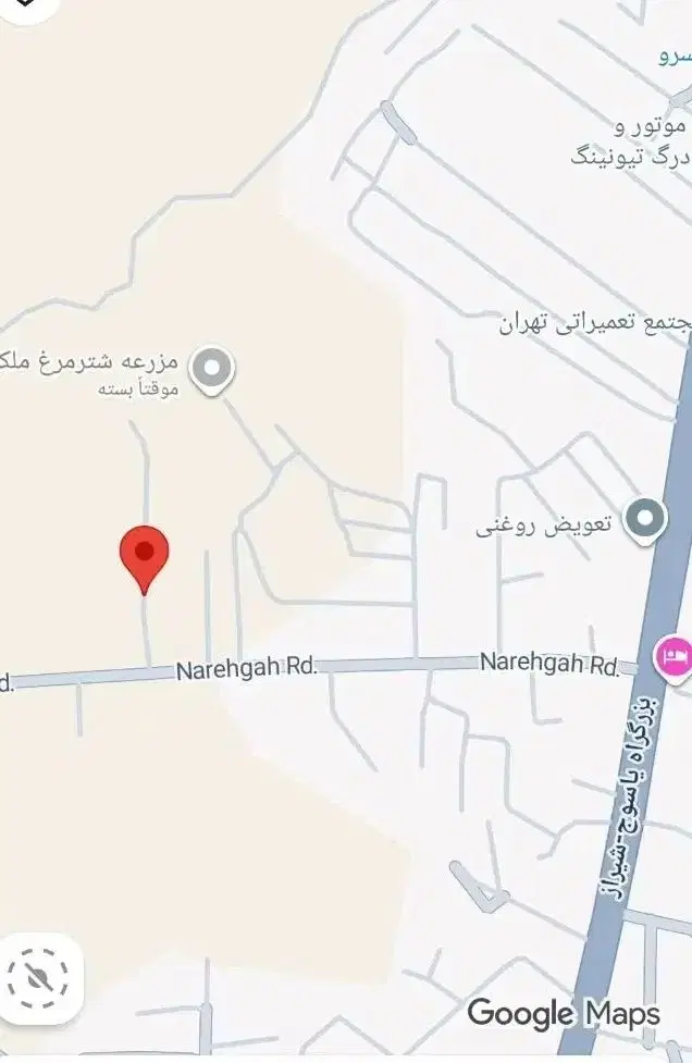 ورودی جاده نره گاه