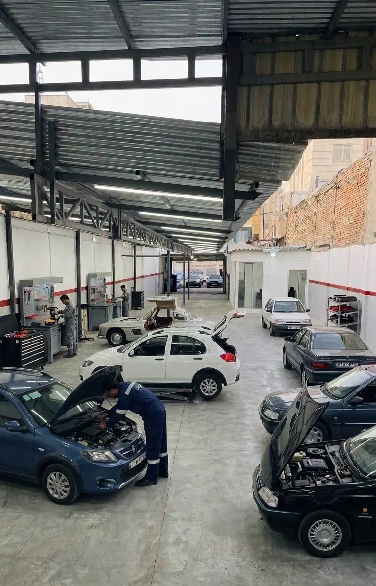 اجاره تجاری تعمیرگاه صافکاری مکانیکی نقاشی