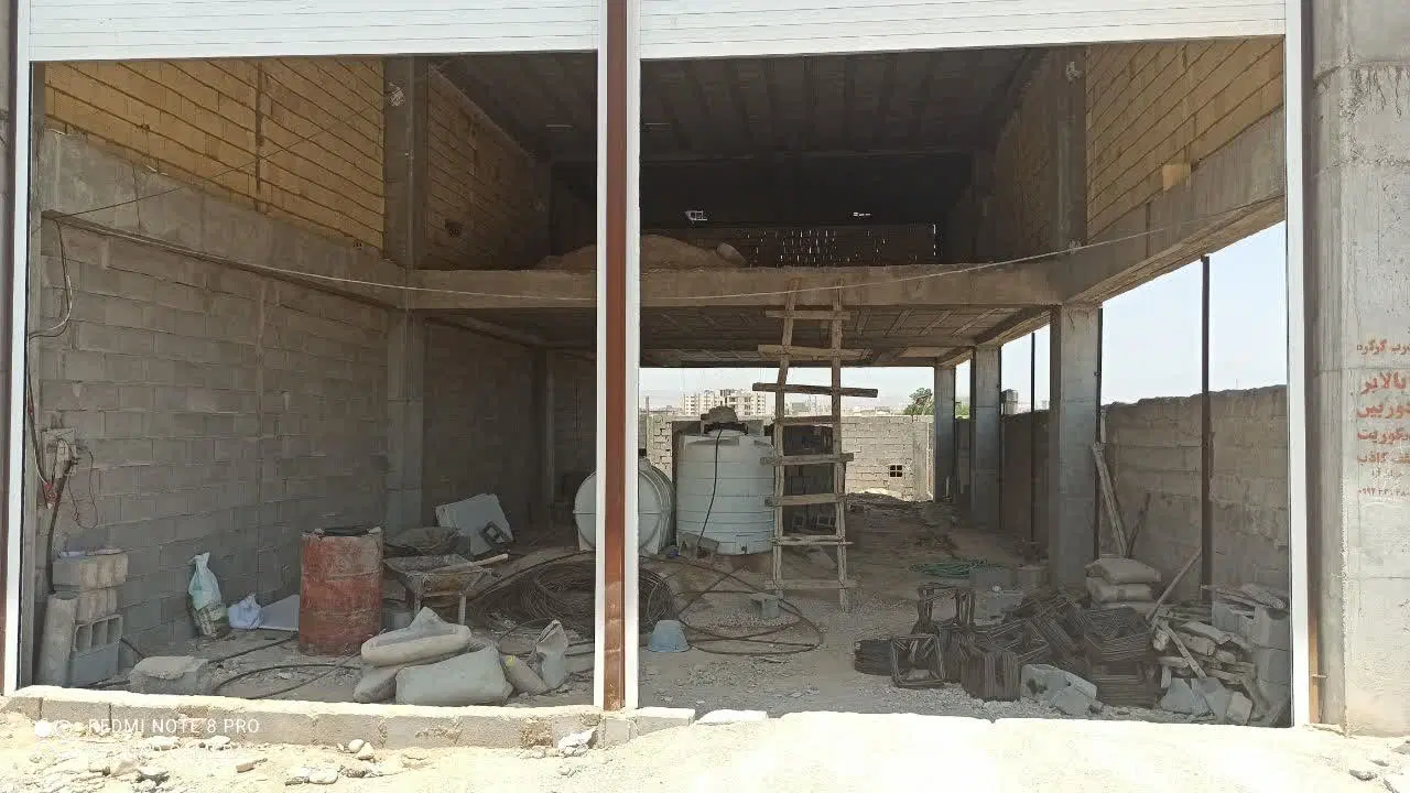 فروش واحد تجاری نیمه ساخت