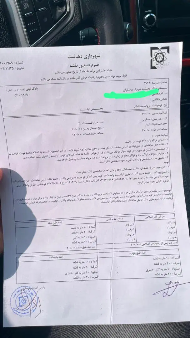 زمین طرح نسیم پرستاران