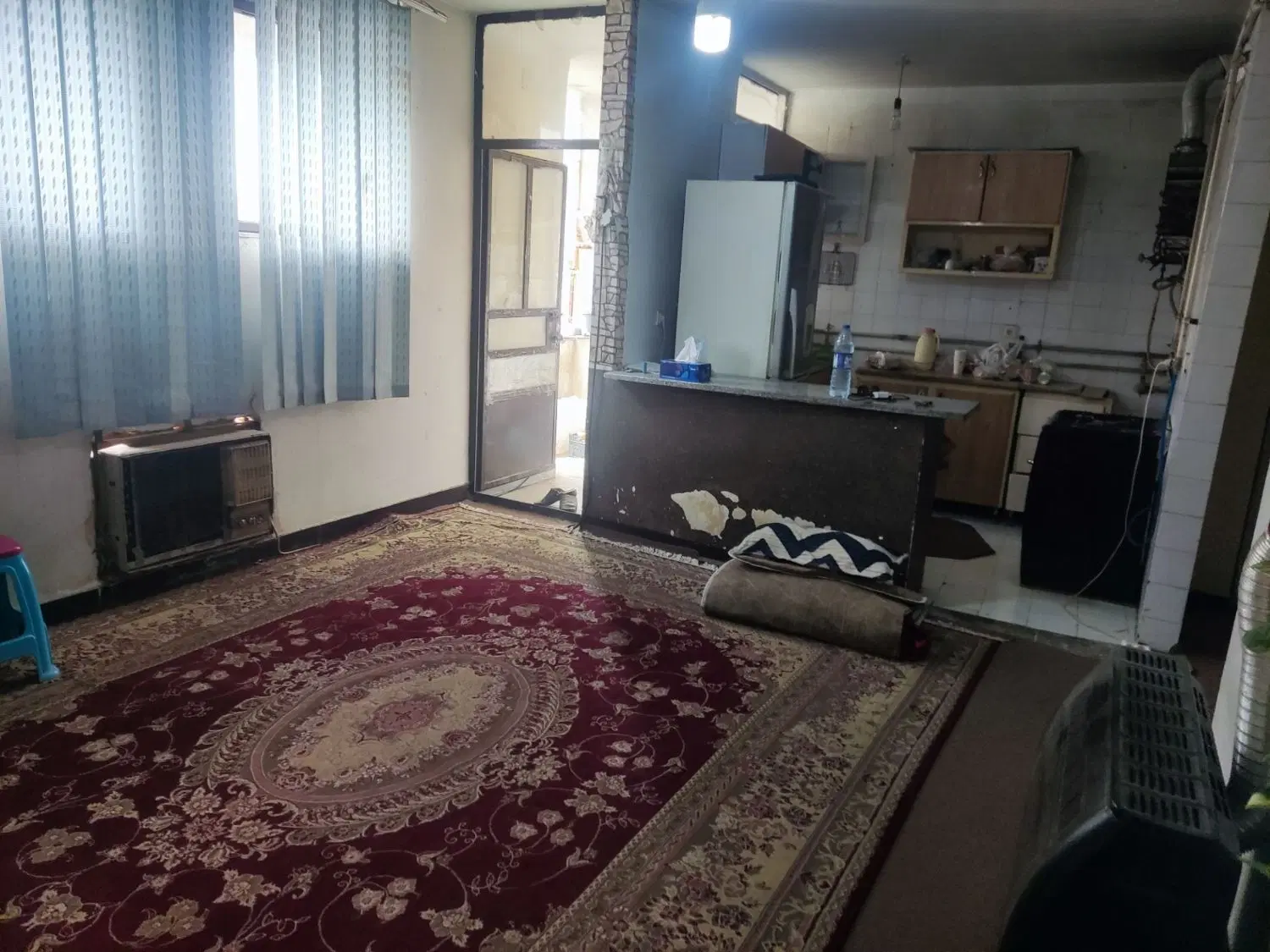 آپارتمان یک خوابه .طبقه آخر