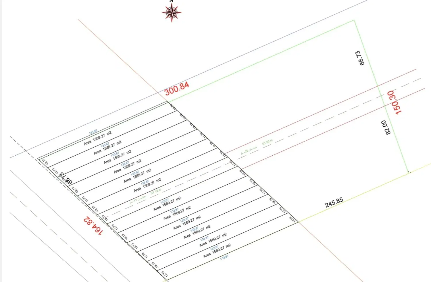 1600 متر زمین