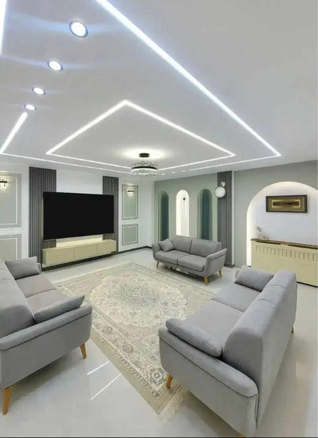 آپارتمان ۲۰۰ متری_۳ خواب_برج نوساز قندی