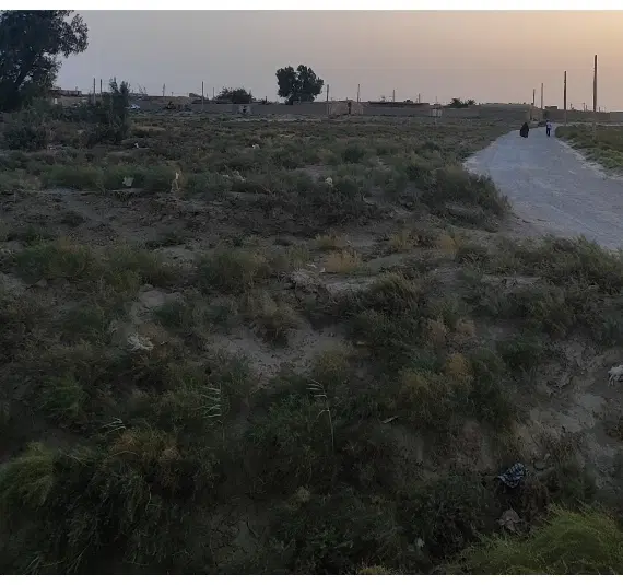 زمین چهار هزار مترسنددار روستای طاغذی(زندان زابل )