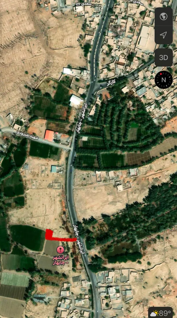 ۱۵۰۰ متر زمین مسکونی نزدیک پمپ رسالت سند تک برگ