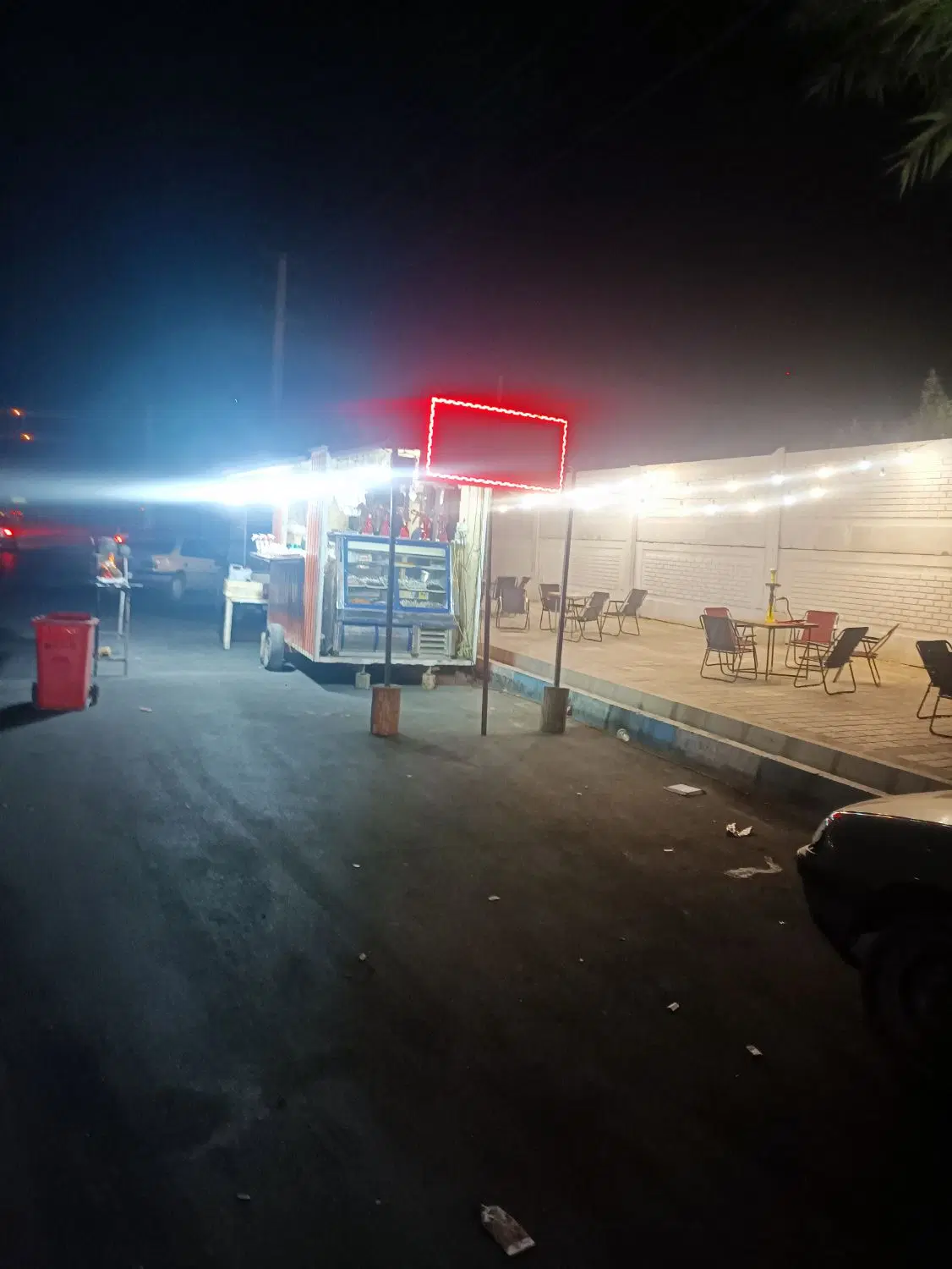 فروشی بساط جگرکی بلال فلافل