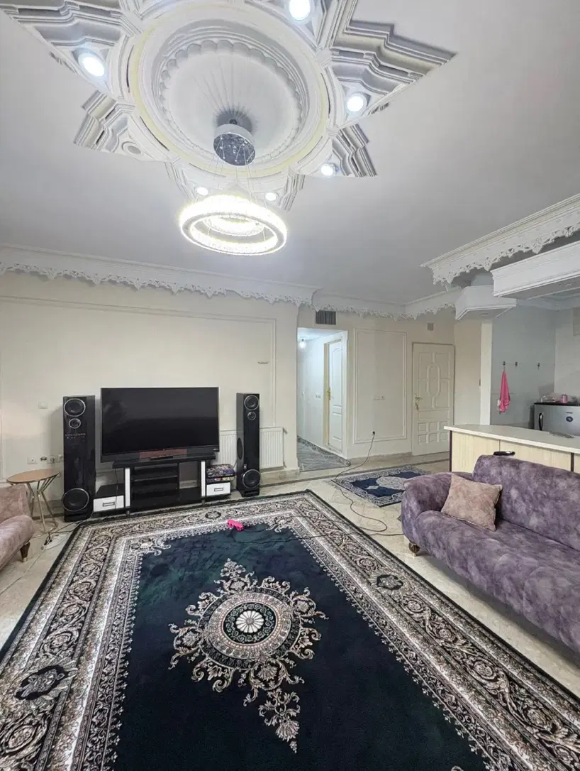 ۷۶متر_روبه نما_سالن پرده خور_پارکینگ سندی_