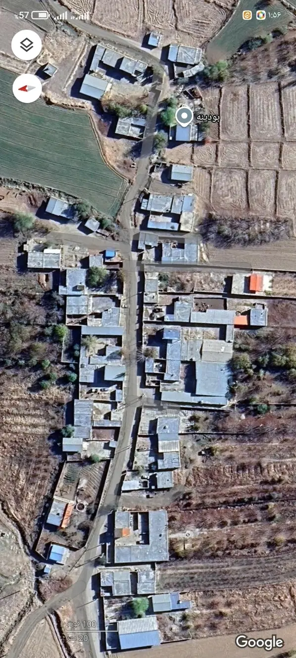 زمین ساخت روستای بودینه