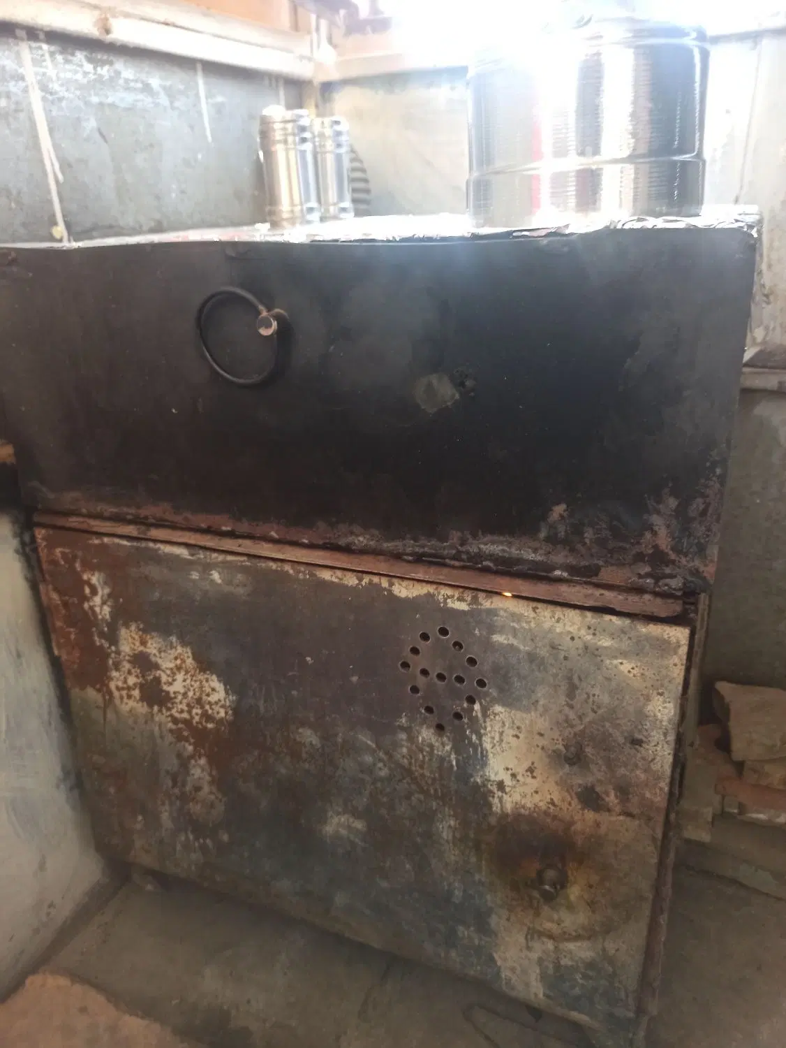 دکه سیب زمینی تنوری همراه با کوره