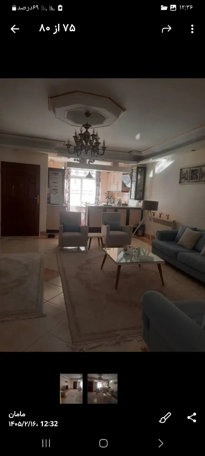 آپارتمان ۸۱ متری تکواحدی خوش نقشه محدوده تهران نو