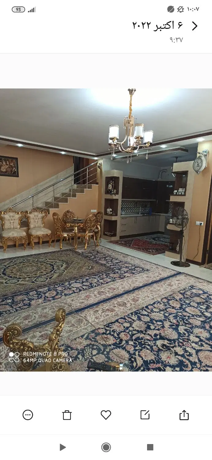 اجاره منزل سه خوابه طبقه دوم نوساز ،،
