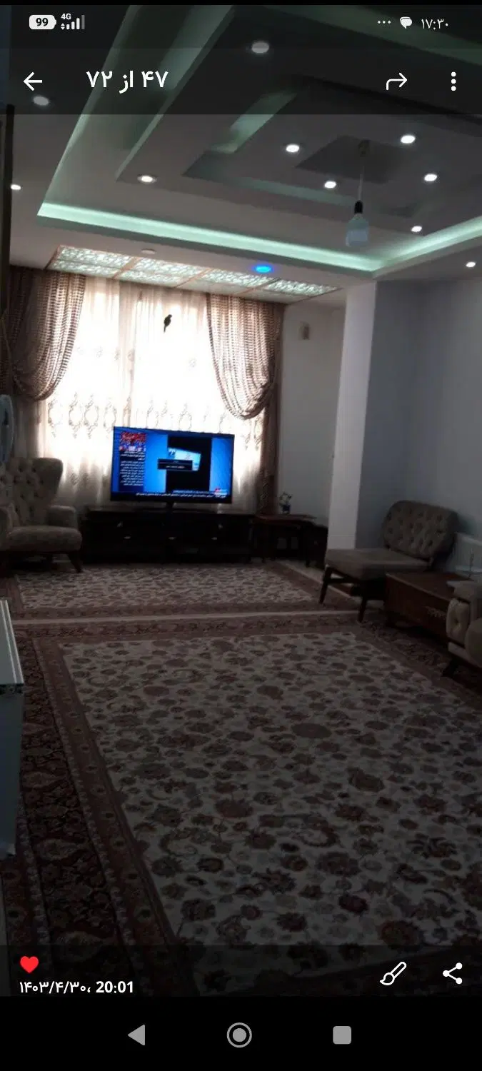 اجاره واحد 72 متری فول امکانات