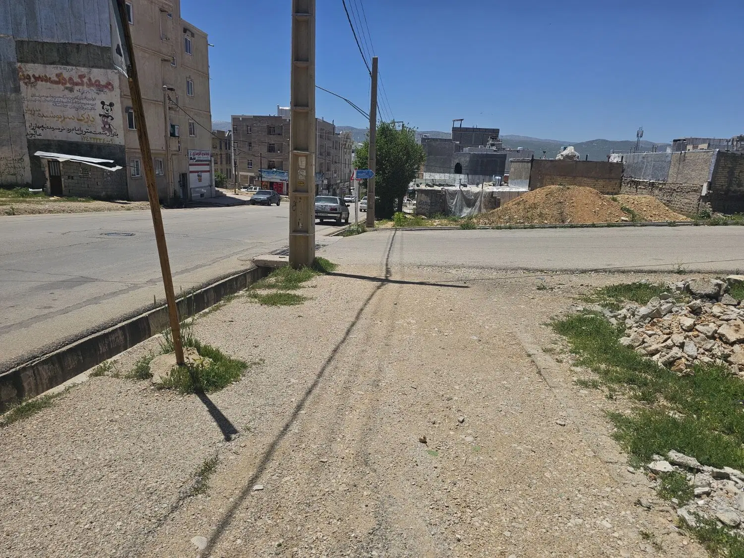 زمین تجاری خ اصلی زیر تل