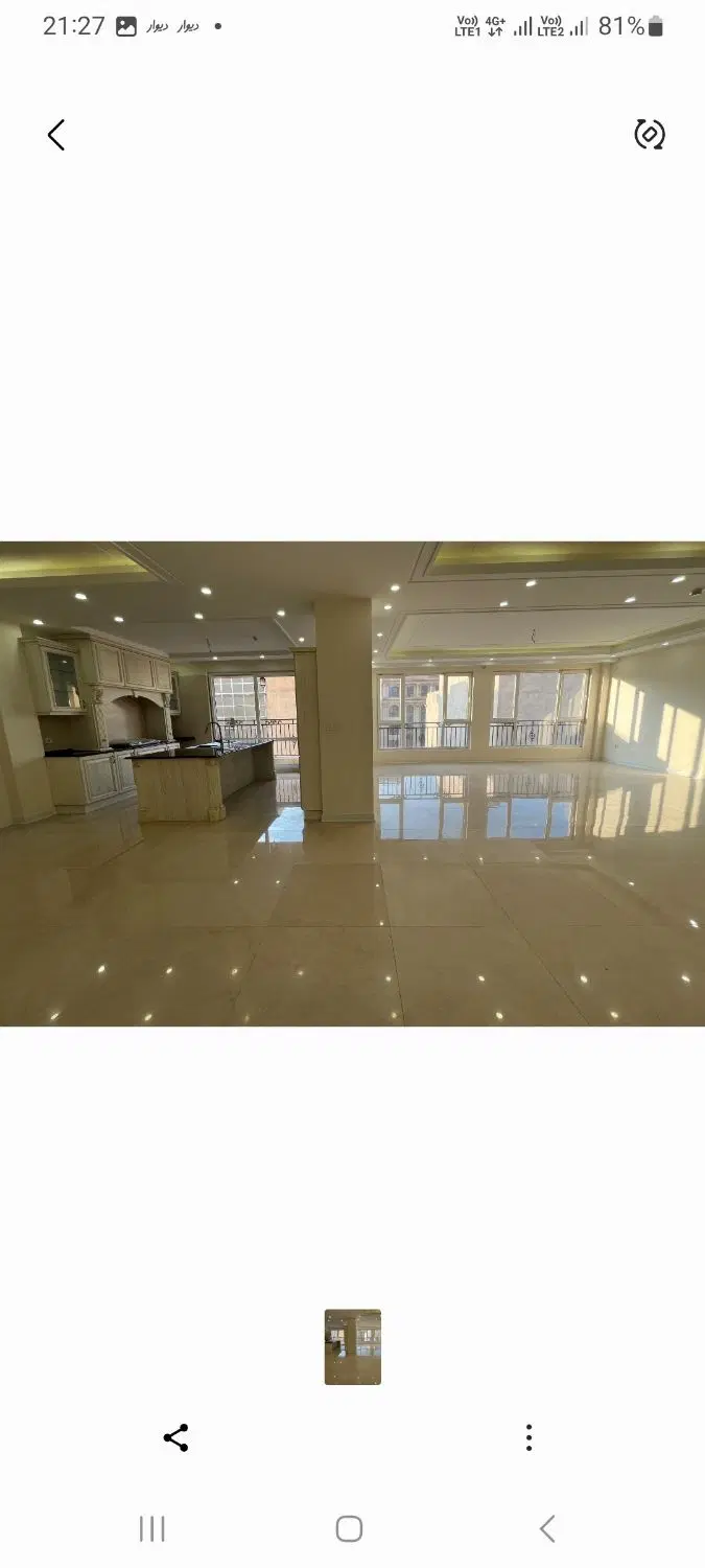 ۱۸۰ متر سه خواب لوکس ولاکچری نوساز