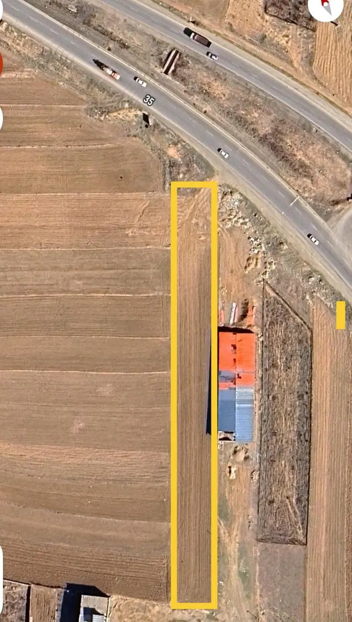 ۲۰۰۰ زمین روستای رباط نمکی  اتوبان خرم اباد الشتر