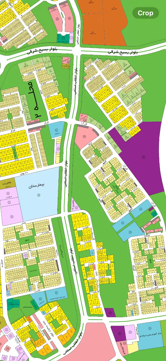 زمین ویلایی ۳۰۰ متری تاپ لوکیشن شهر