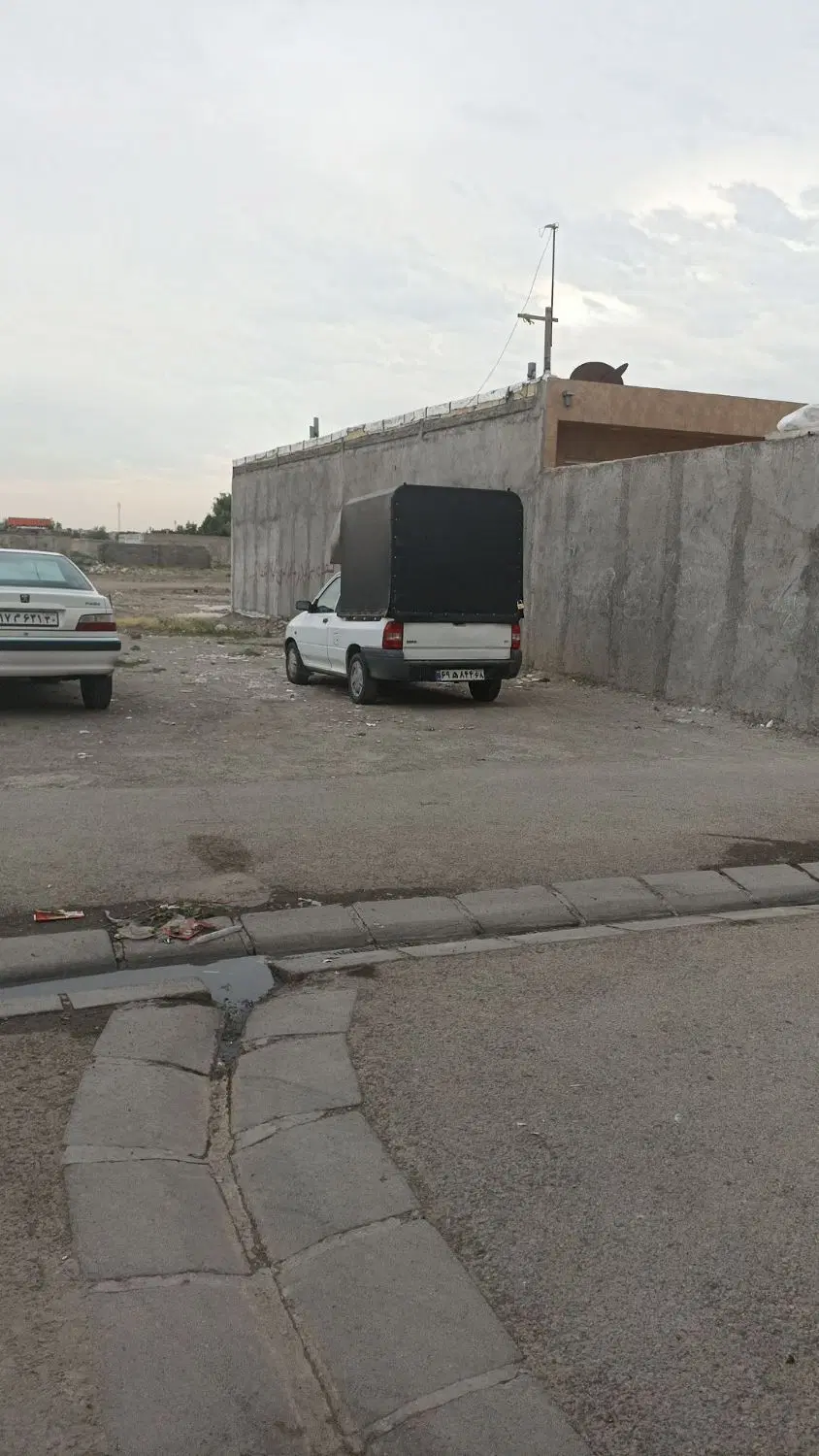 زمین 129متری چسب ساخت کوچه آسفالت